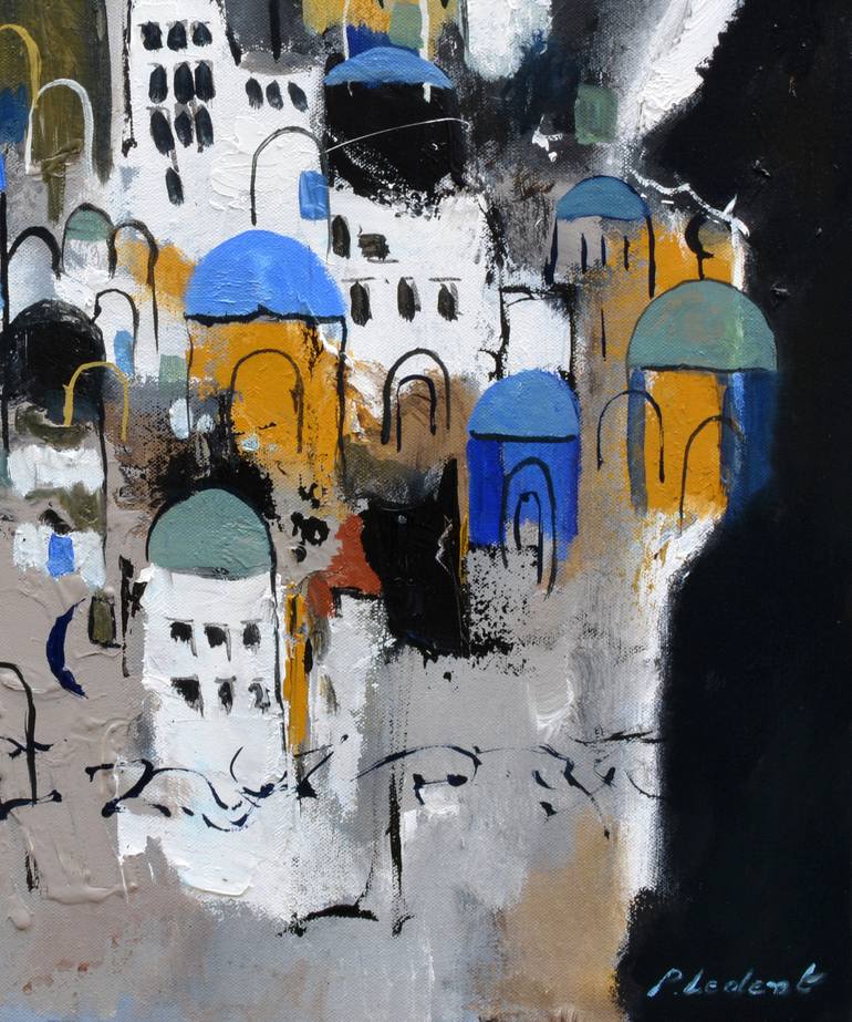 Original Abstract Painting by Pol Ledent