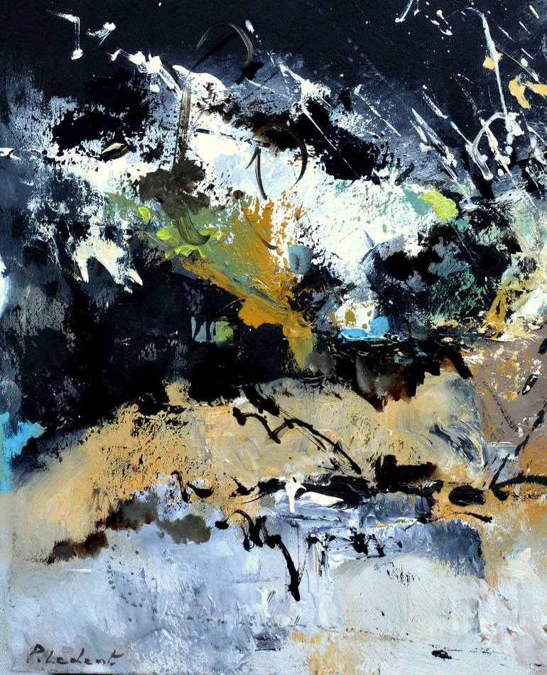 Original Abstract Painting by Pol Ledent
