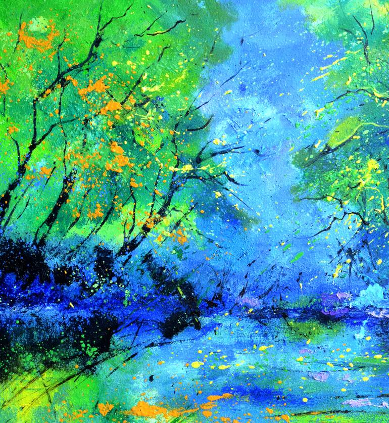 Original Impressionism Landscape Painting by Pol Ledent