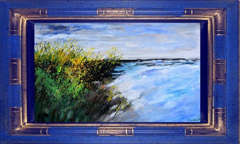Original Impressionism Seascape Painting by Pol Ledent