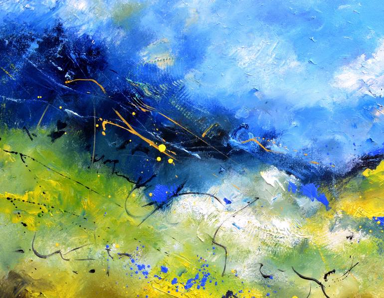Original Abstract Painting by Pol Ledent