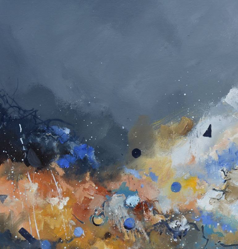 Original Abstract Painting by Pol Ledent