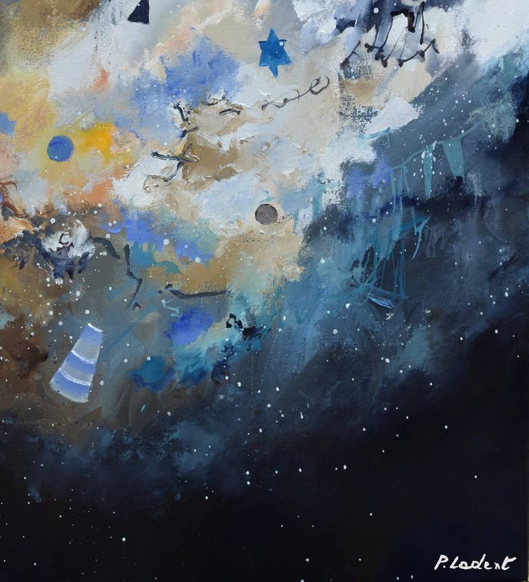 Original Abstract Painting by Pol Ledent