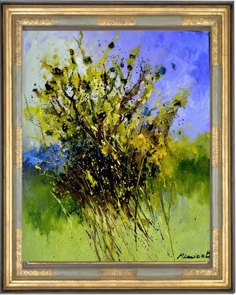 Original Floral Painting by Pol Ledent