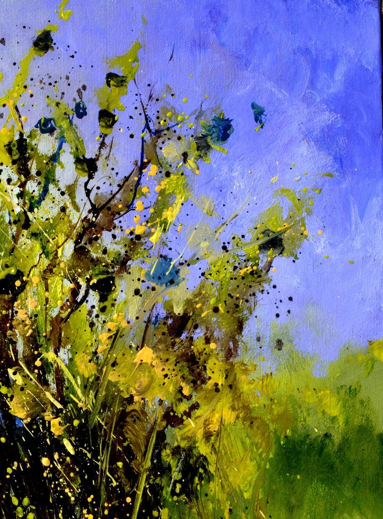 Original Expressionism Floral Painting by Pol Ledent