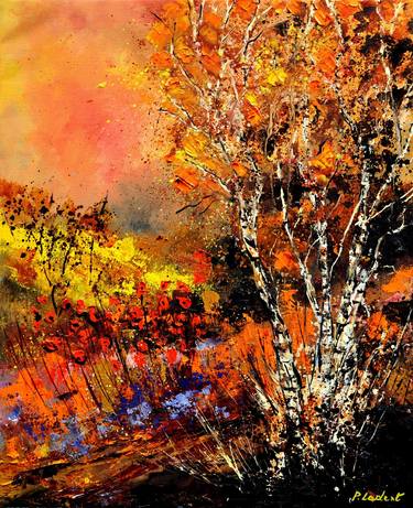 Original Expressionism Floral Paintings by Pol Ledent