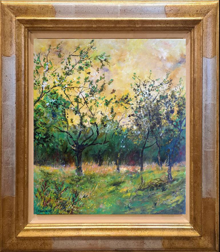 Original Impressionism Landscape Painting by Pol Ledent