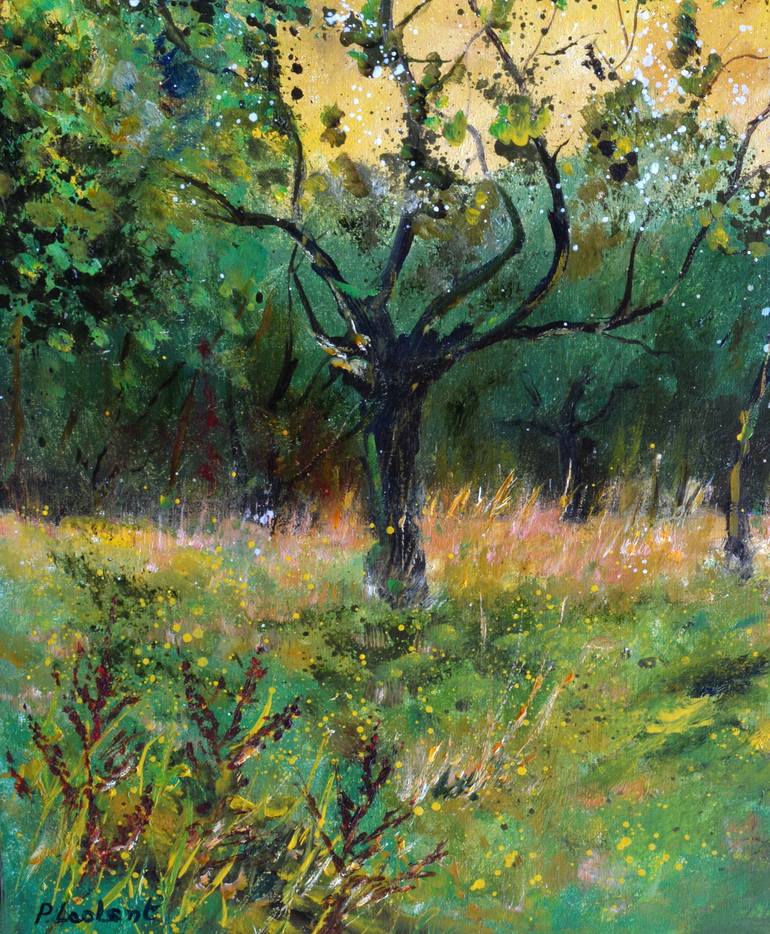 Original Impressionism Landscape Painting by Pol Ledent