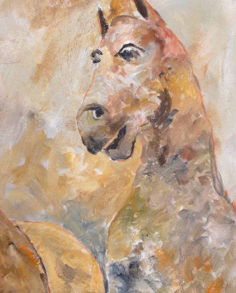 Original Impressionism Animal Painting by Pol Ledent