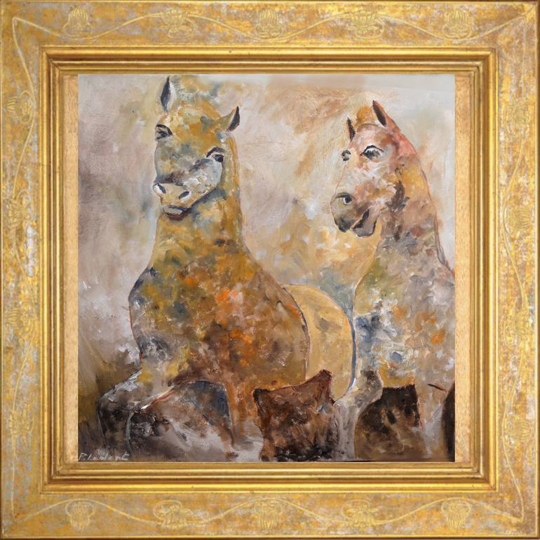 Original Impressionism Animal Painting by Pol Ledent