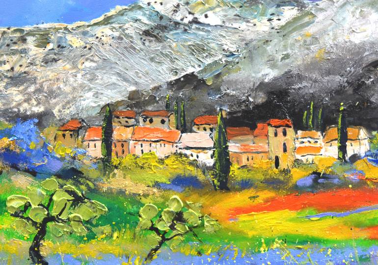 Original Impressionism Landscape Painting by Pol Ledent