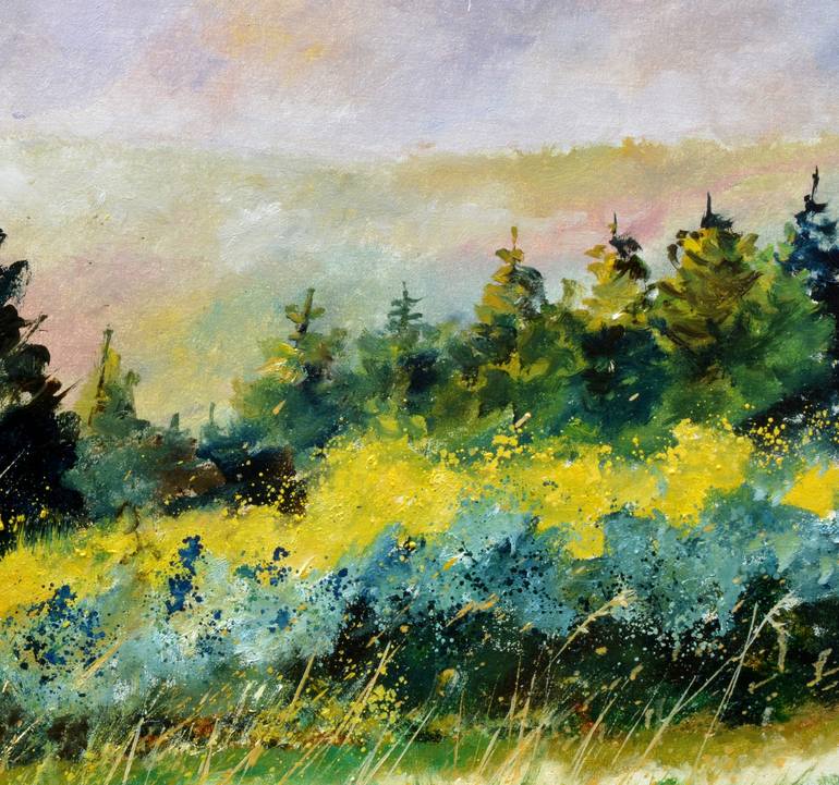 Original Impressionism Landscape Painting by Pol Ledent