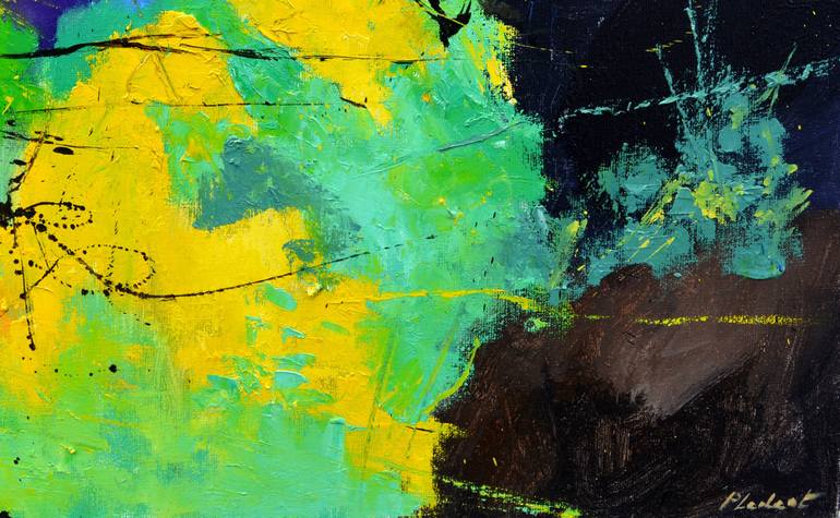 Original Abstract Painting by Pol Ledent