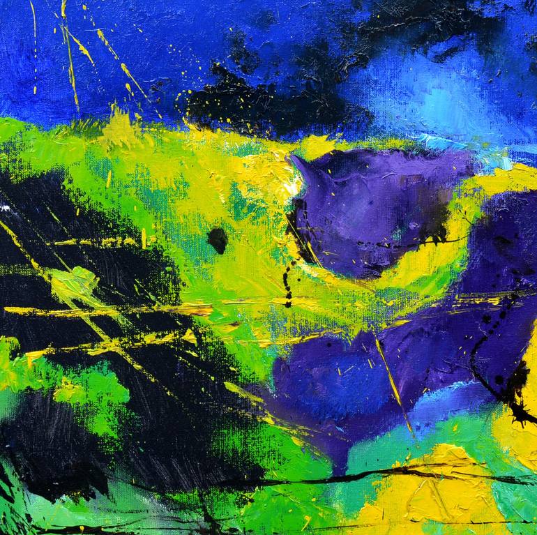 Original Abstract Painting by Pol Ledent