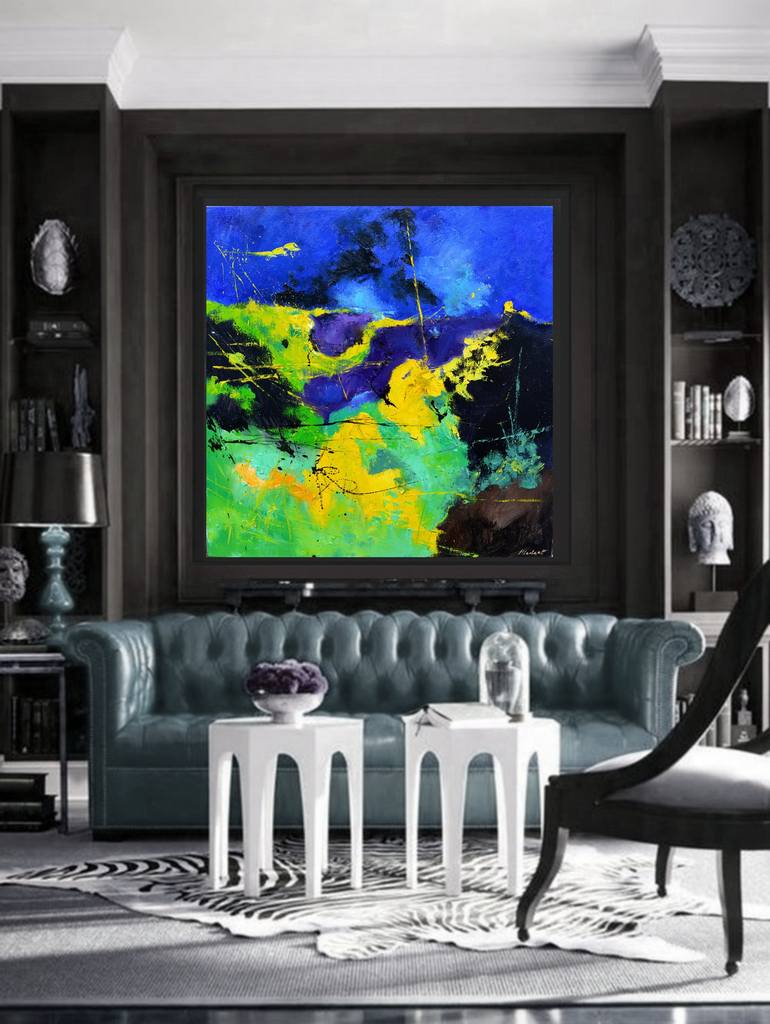 Original Abstract Painting by Pol Ledent