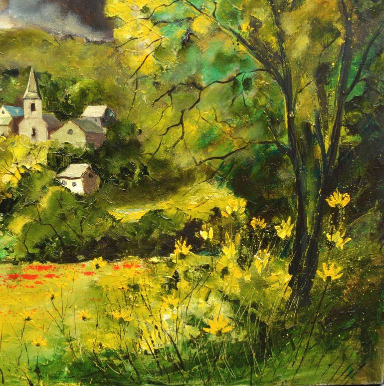 Original Expressionism Landscape Painting by Pol Ledent