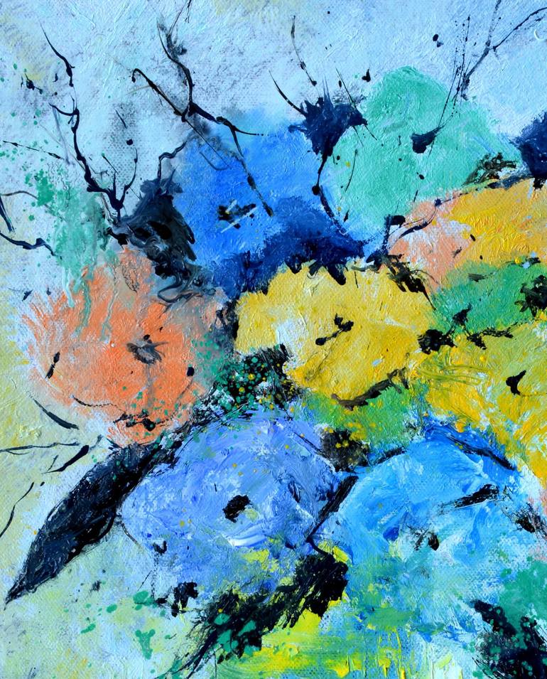 Original Floral Painting by Pol Ledent