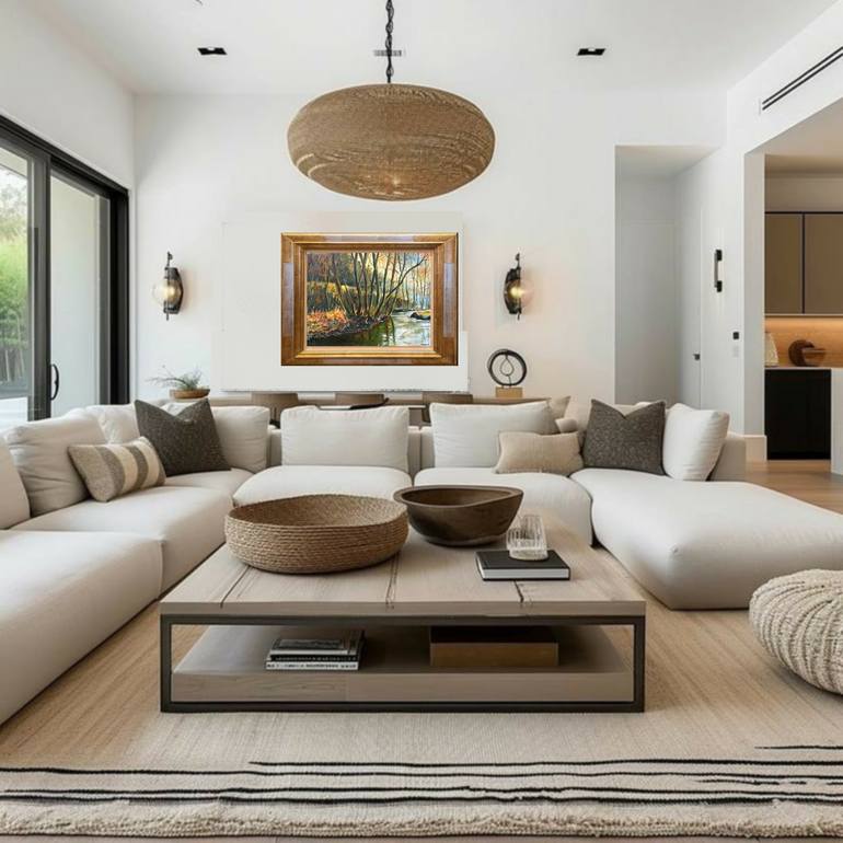 Original Impressionism Landscape Painting by Pol Ledent