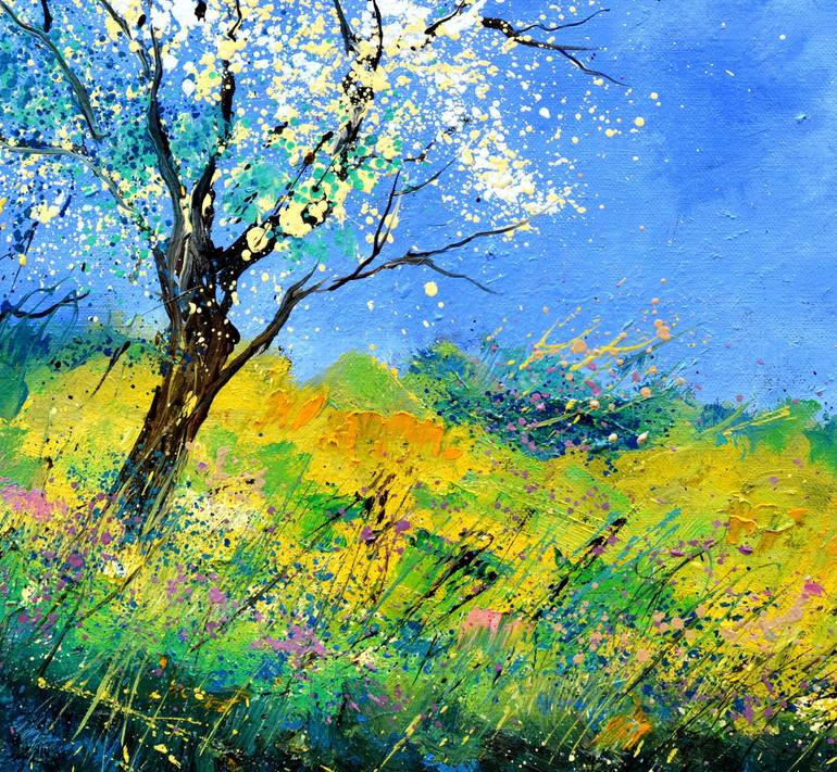 Original Impressionism Landscape Painting by Pol Ledent