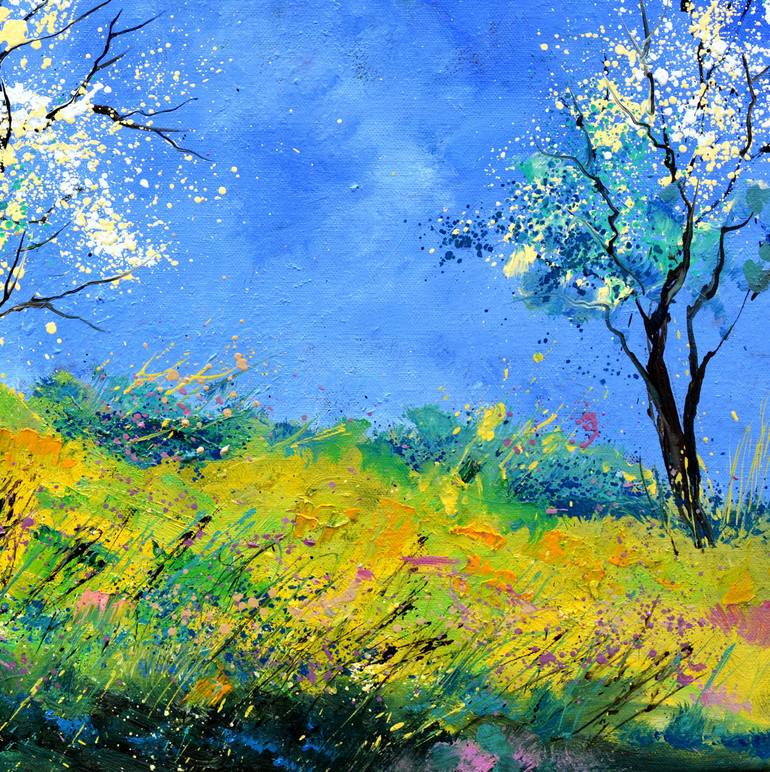 Original Impressionism Landscape Painting by Pol Ledent