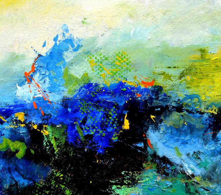 Original Abstract Painting by Pol Ledent