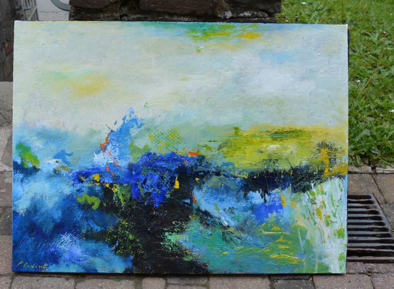 Original Abstract Painting by Pol Ledent