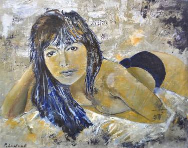 Original Impressionism Erotic Painting by Pol Ledent