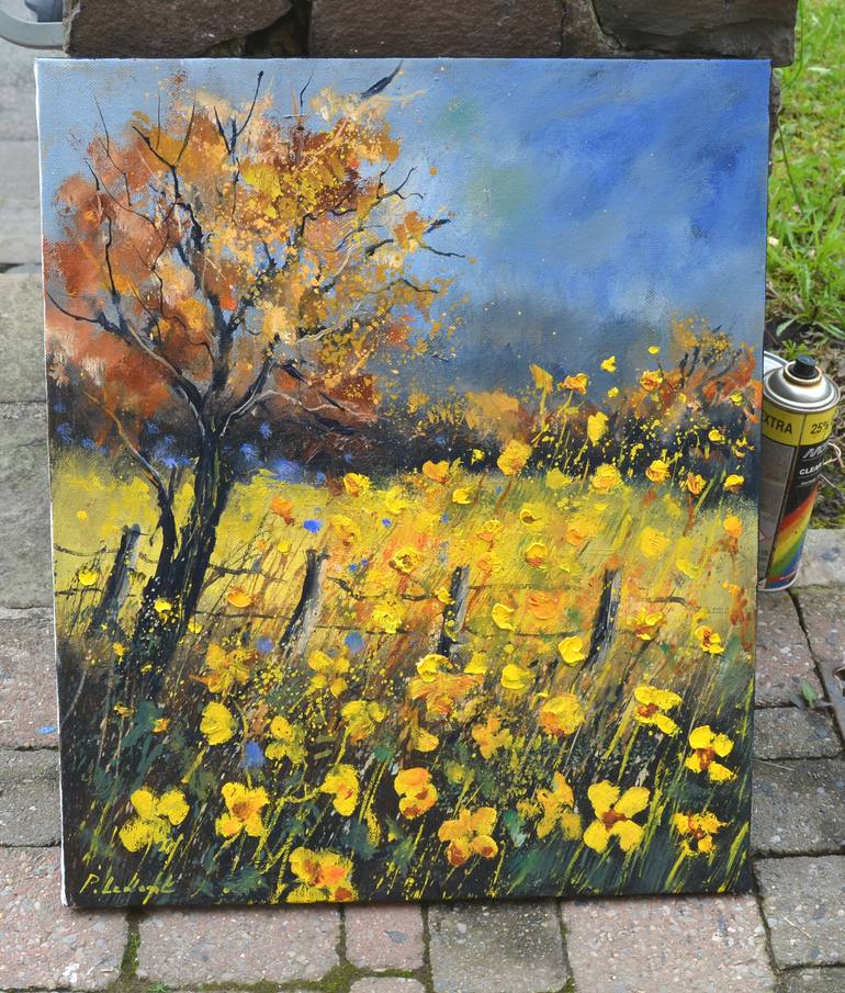 Original Impressionism Landscape Painting by Pol Ledent