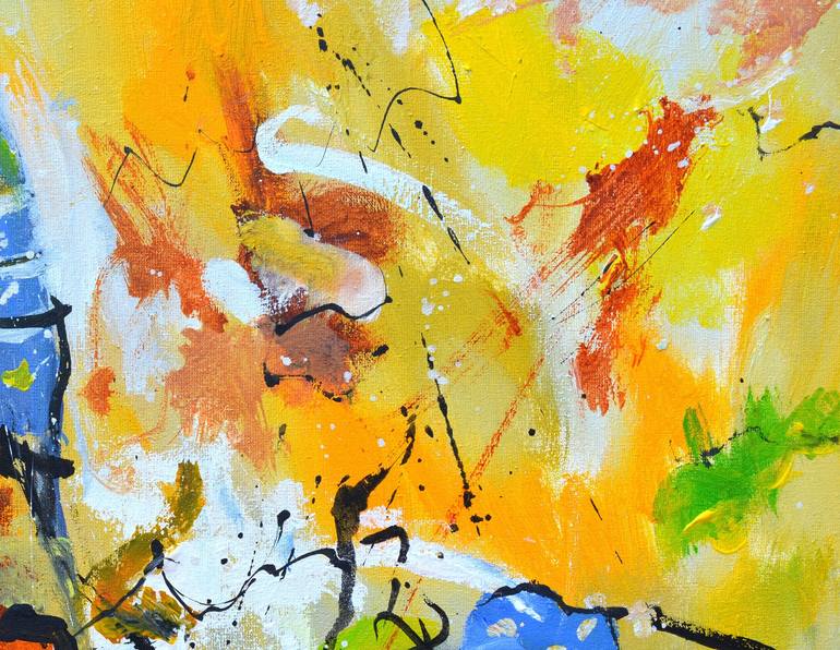 Original Abstract Painting by Pol Ledent