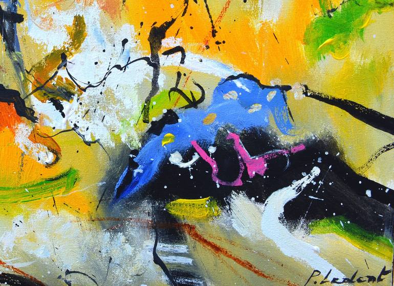 Original Abstract Painting by Pol Ledent