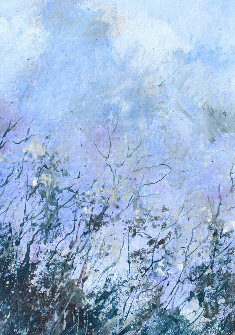 Original Abstract Expressionism Landscape Painting by Pol Ledent