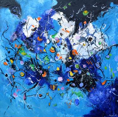 Original Abstract Expressionism Abstract Paintings by Pol Ledent