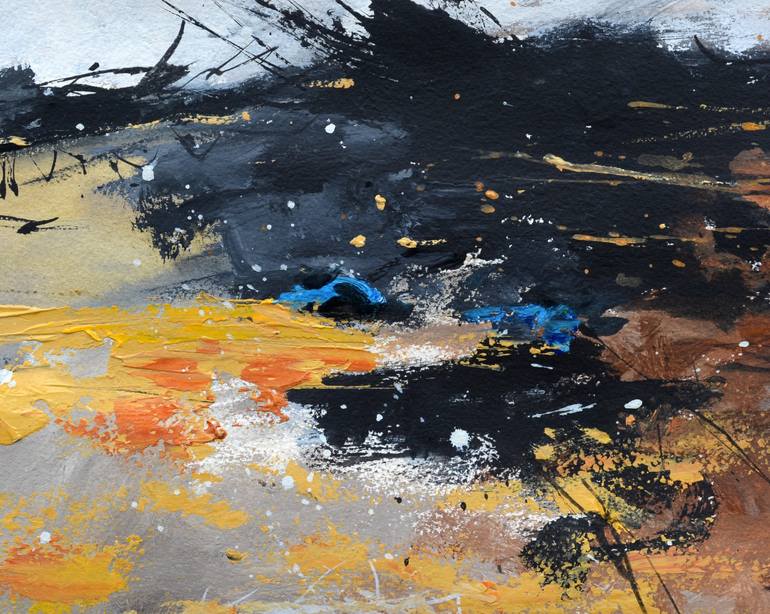 Original Abstract Painting by Pol Ledent