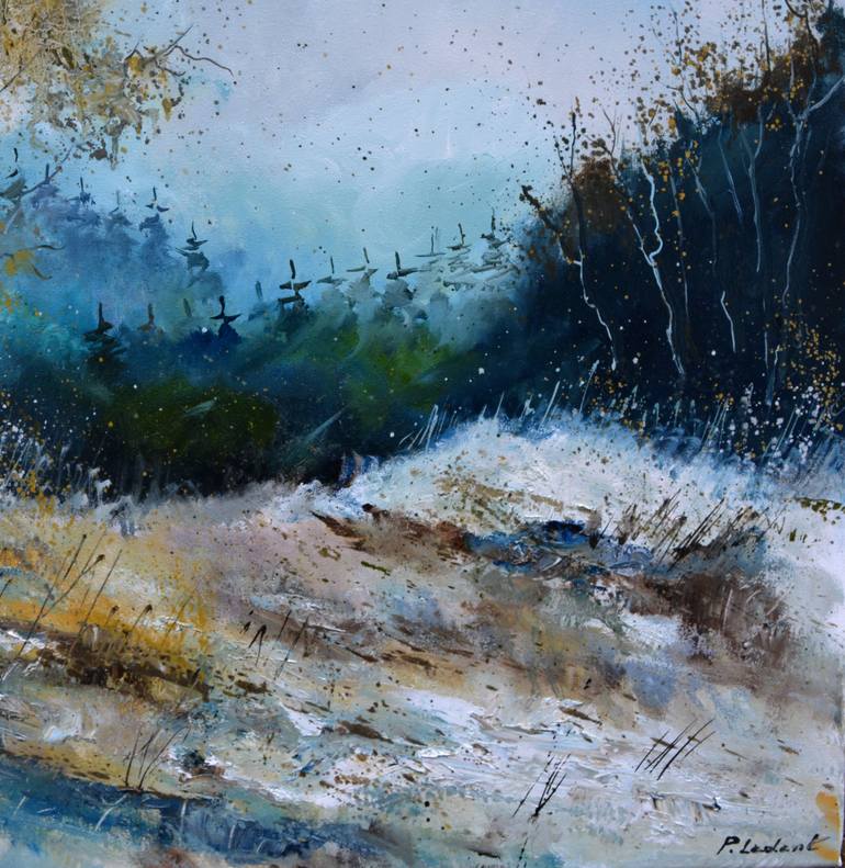 Original Expressionism Landscape Painting by Pol Ledent