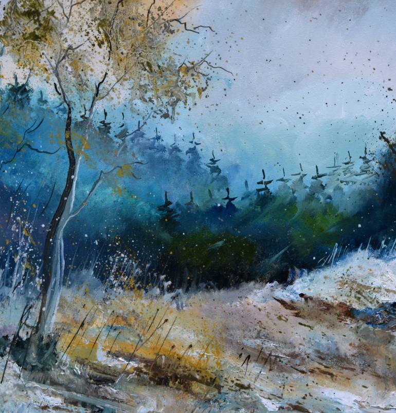 Original Expressionism Landscape Painting by Pol Ledent