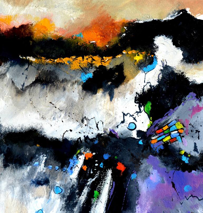 Original Expressionism Abstract Painting by Pol Ledent
