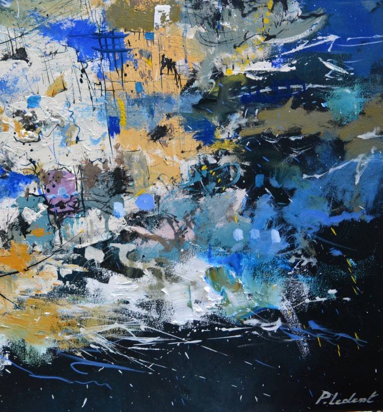 Original Expressionism Abstract Painting by Pol Ledent