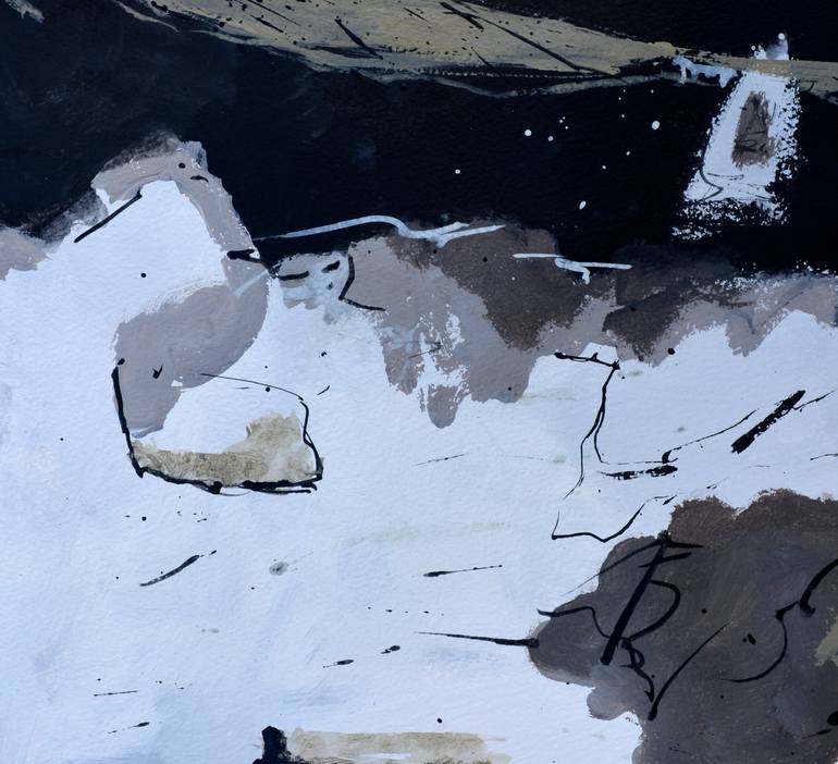 Original Abstract Painting by Pol Ledent