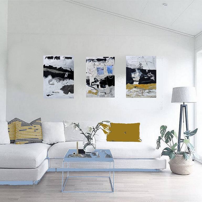 Original Abstract Painting by Pol Ledent
