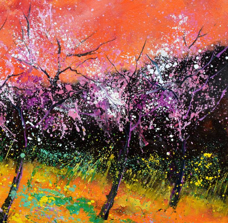 Original Impressionism Landscape Painting by Pol Ledent