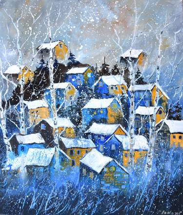 Original Impressionism Landscape Painting by Pol Ledent