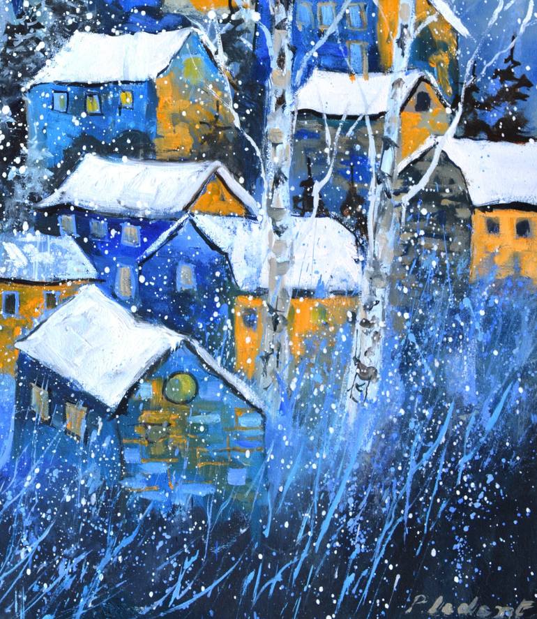 Original Impressionism Landscape Painting by Pol Ledent