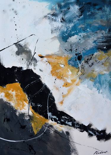 Original Abstract Painting by Pol Ledent