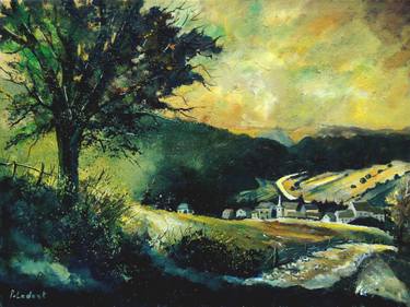 Original Expressionism Landscape Painting by Pol Ledent