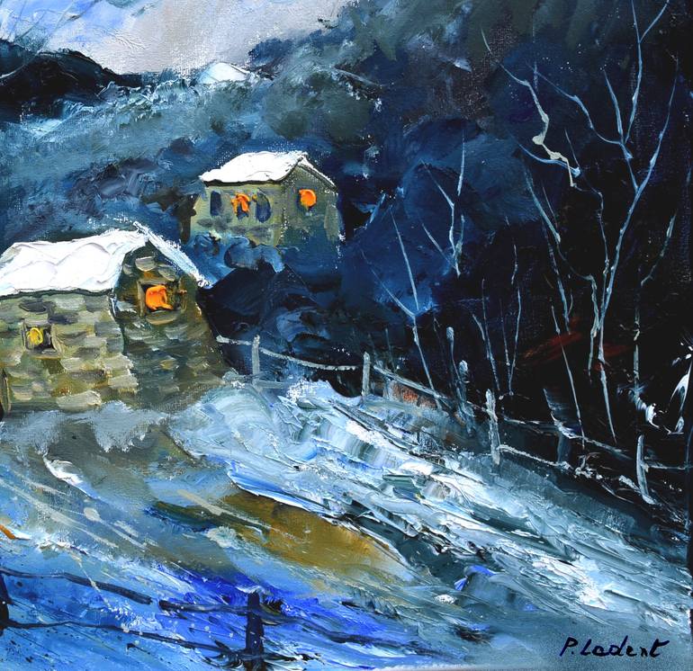 Original Expressionism Landscape Painting by Pol Ledent