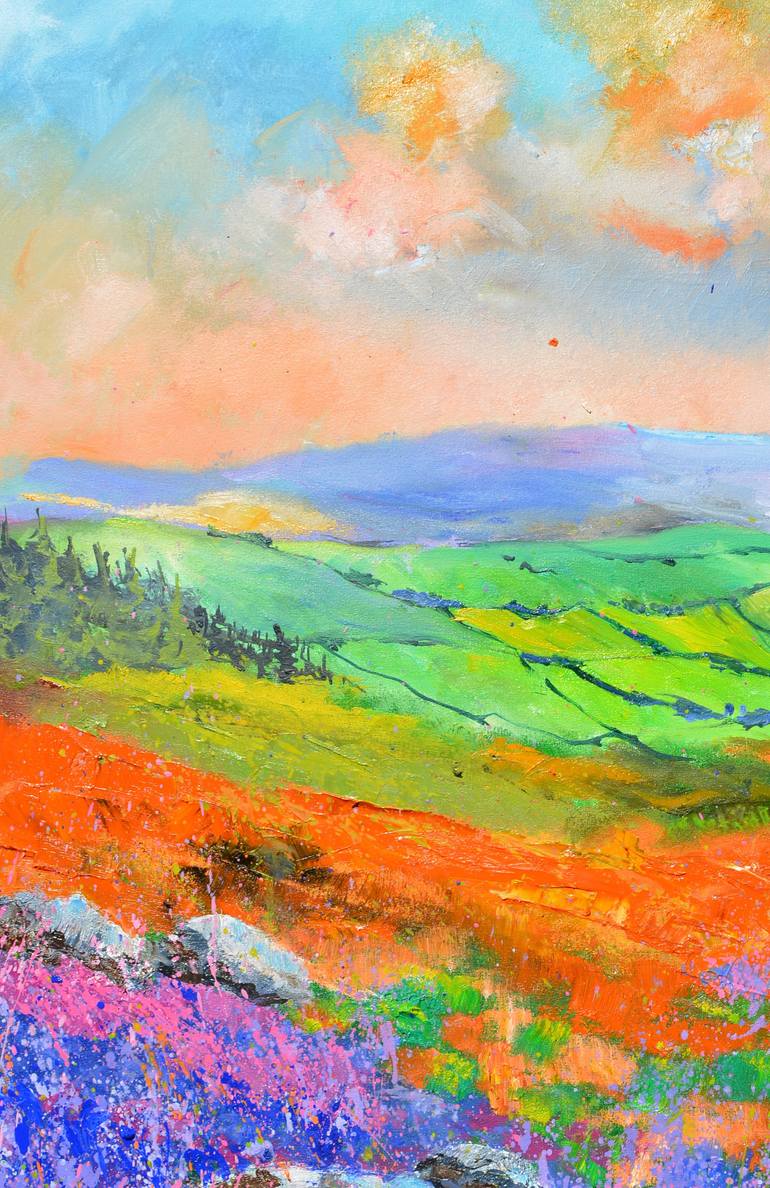 Original Expressionism Landscape Painting by Pol Ledent