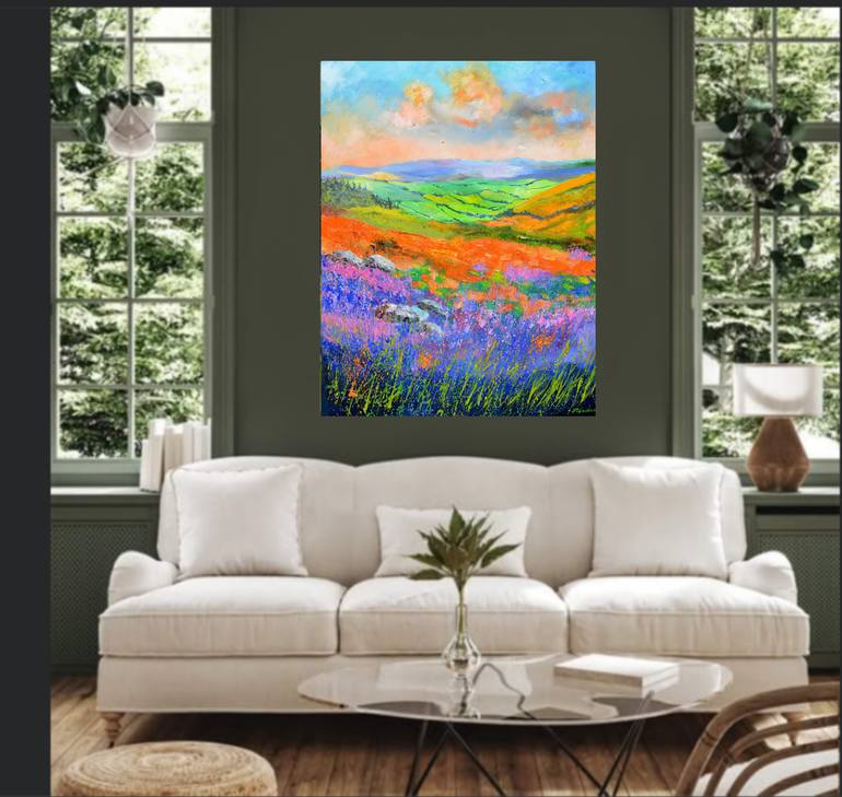 Original Expressionism Landscape Painting by Pol Ledent