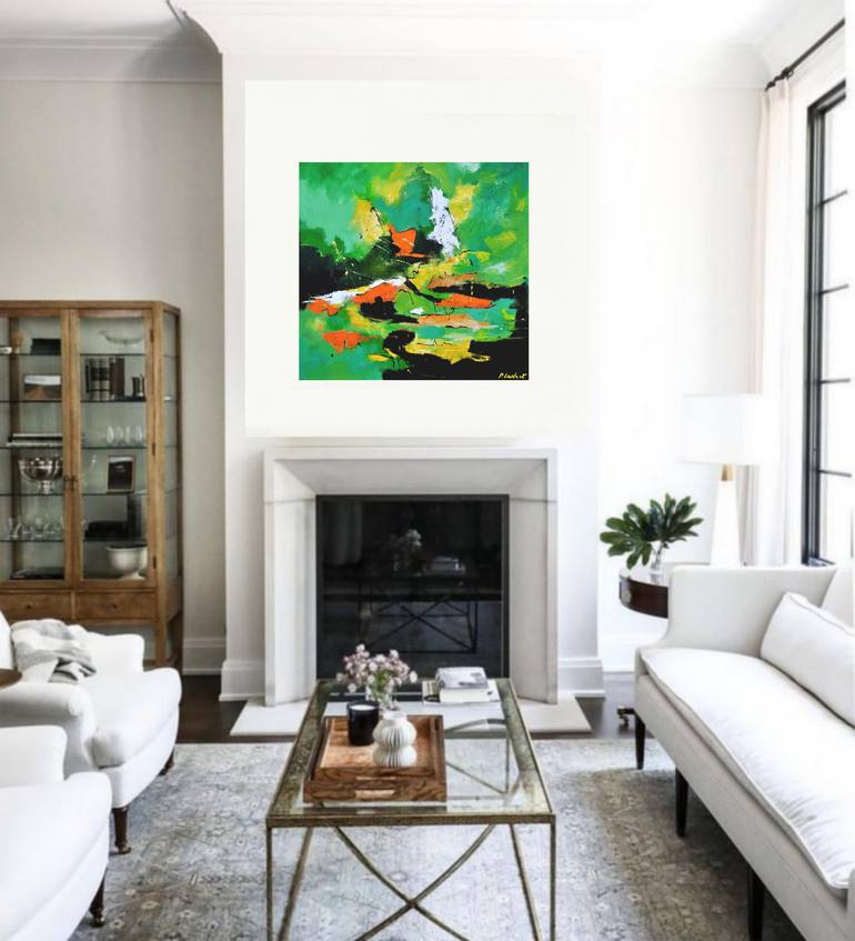 Original Expressionism Abstract Painting by Pol Ledent