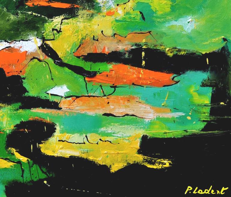 Original Expressionism Abstract Painting by Pol Ledent