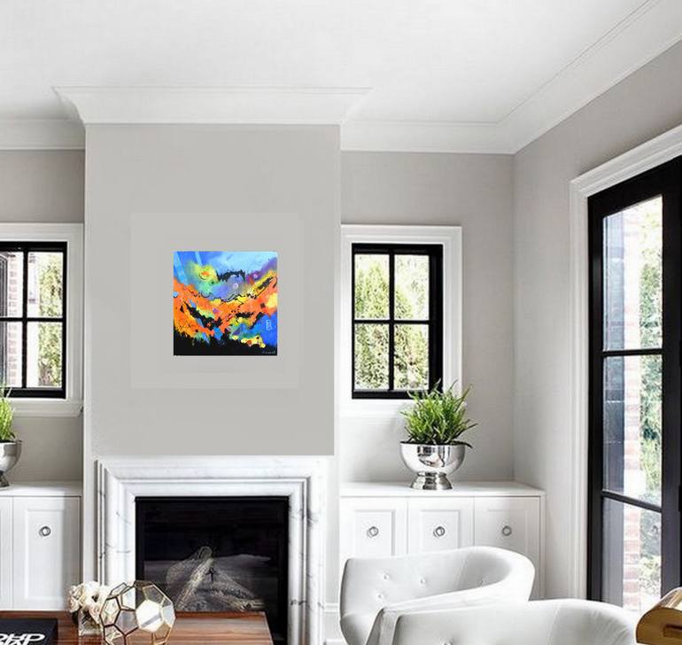 Original Abstract Painting by Pol Ledent